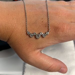 New Grace&Heart Star Power Necklace, Sterling Silver and Swarovski Crystal